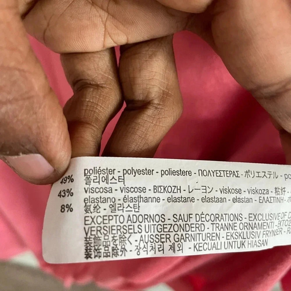 ZARA SHIFT DUST PINK DRESS  SCOOP NECK L - Picture 3 of 7